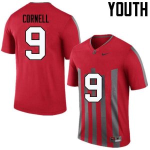 Youth Ohio State Buckeyes #9 Jashon Cornell Throwback Nike NCAA College Football Jersey February GYM1844CA